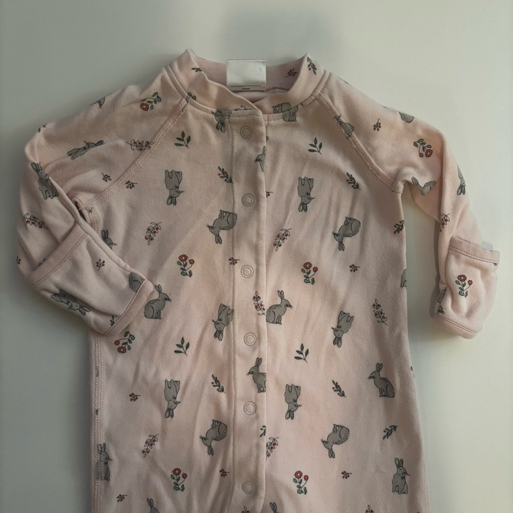 Hanna Andersson Pink Bunny Pajamas